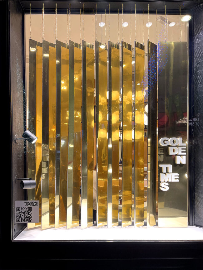 Montaje de escaparates para Aristocrazy Montaje de escaparates para Aristocrazy
