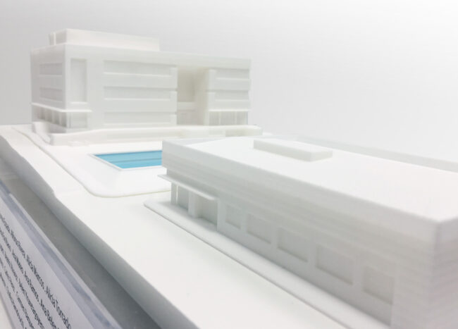 Maqueta modelada y fabricada en impresión 3D para Lilly
